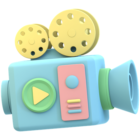 Câmera de vídeo  3D Icon