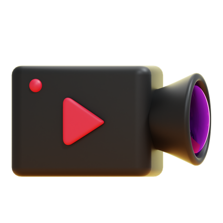 Câmera de vídeo  3D Icon