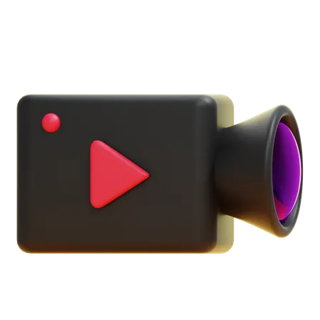 Câmera de vídeo  3D Icon