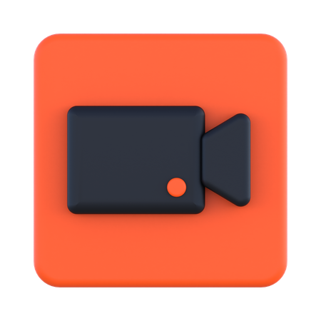 Câmera de vídeo  3D Icon