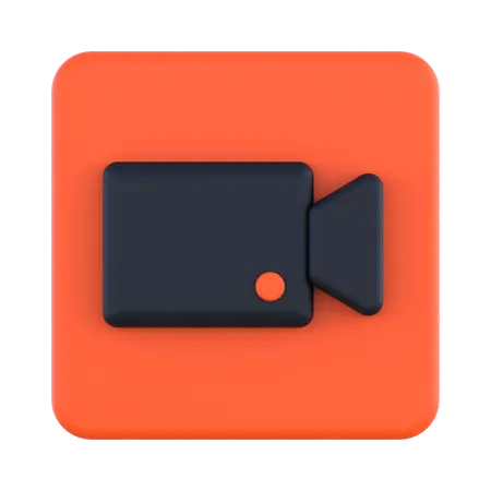 Câmera de vídeo  3D Icon