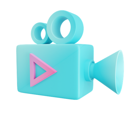 Câmera de vídeo  3D Icon