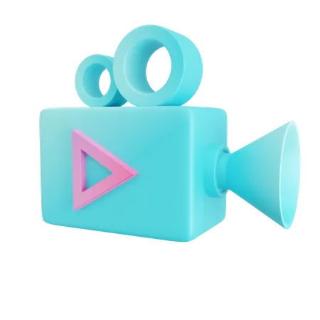 Câmera de vídeo  3D Icon