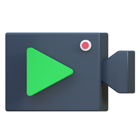 Câmera de vídeo  3D Icon