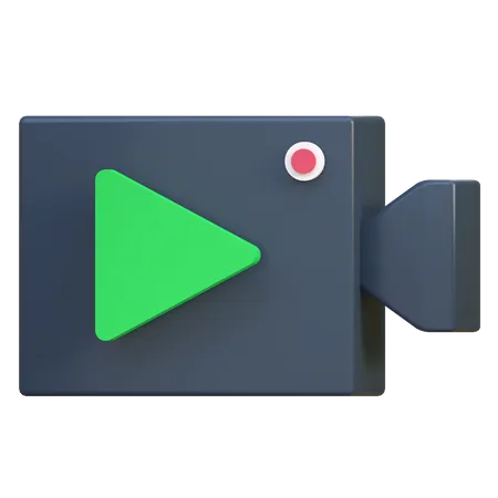 Câmera de vídeo  3D Icon