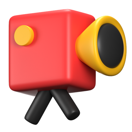 Câmera de vídeo  3D Icon