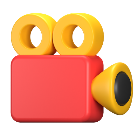 Câmera de vídeo  3D Icon