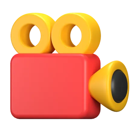 Câmera de vídeo  3D Icon