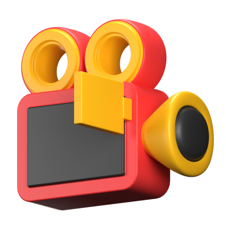 Câmera de vídeo  3D Icon