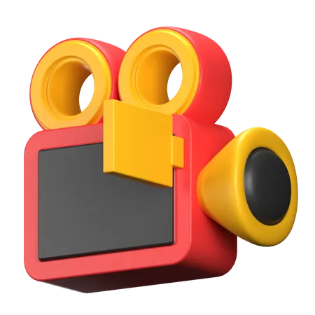 Câmera de vídeo  3D Icon