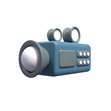 Câmera de vídeo  3D Icon