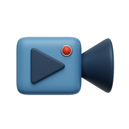 Câmera de vídeo  3D Icon