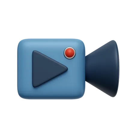 Câmera de vídeo  3D Icon