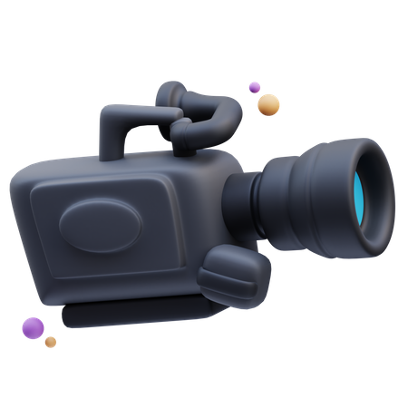 Câmera de vídeo  3D Icon