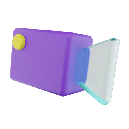 Câmera de vídeo  3D Icon