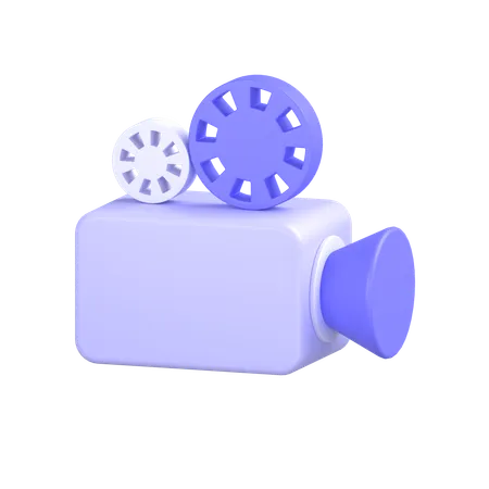 Câmera de vídeo  3D Icon