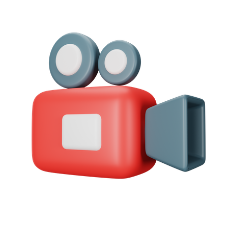 Câmera de vídeo  3D Icon