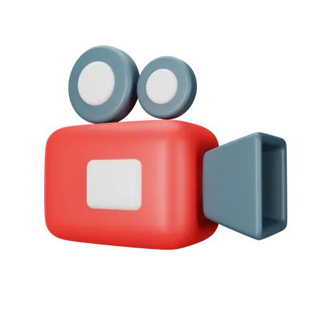 Câmera de vídeo  3D Icon