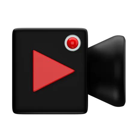 Câmera de vídeo  3D Icon