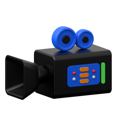 Câmera de vídeo  3D Icon