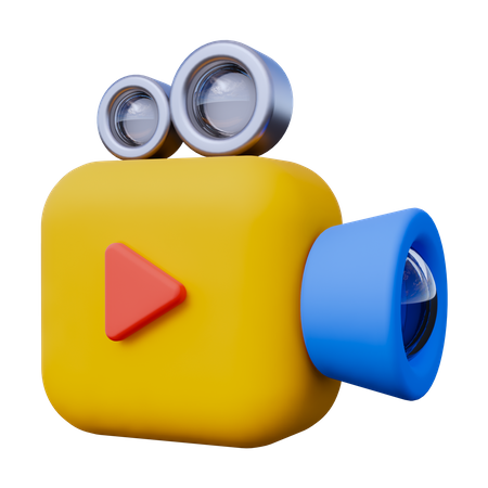 Câmera de vídeo  3D Icon