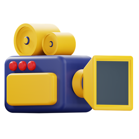 Câmera de vídeo  3D Icon