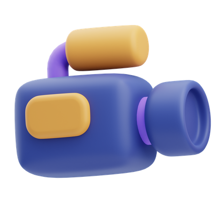 Câmera de vídeo  3D Icon