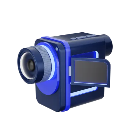 Câmera de vídeo  3D Icon
