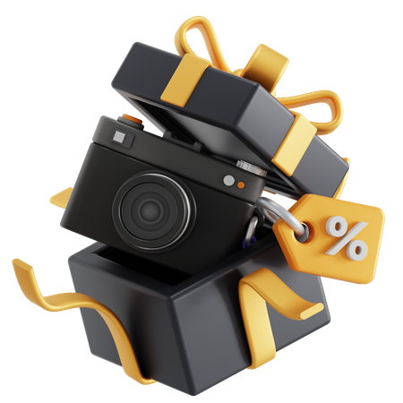 Camera Discount  3D Icon