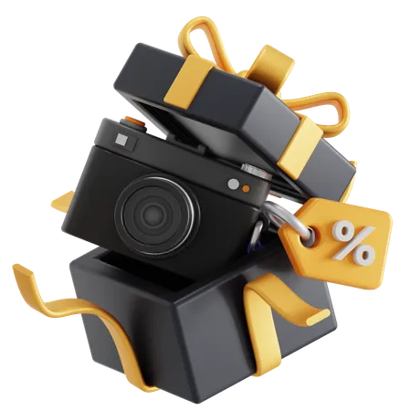 Camera Discount  3D Icon