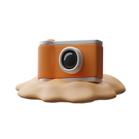 Appareil photo en vacances  3D Icon