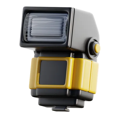 Camera External Flash  3D Icon