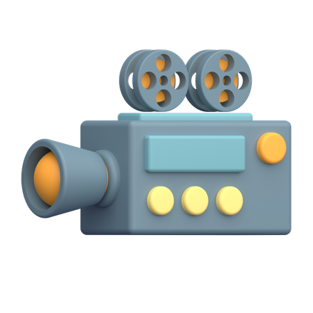 Caméra de cinéma  3D Icon