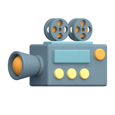 Caméra de cinéma  3D Icon