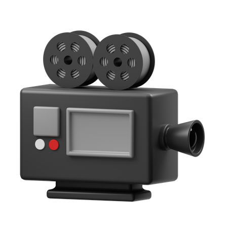 Caméra de cinéma  3D Icon