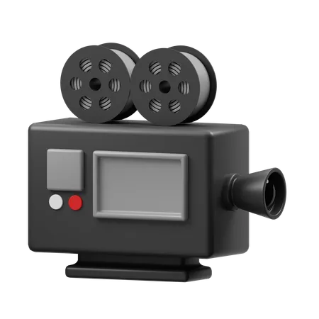 Caméra de cinéma  3D Icon