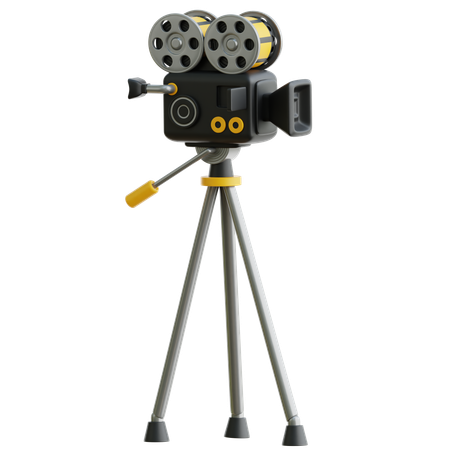 Caméra de cinéma  3D Icon