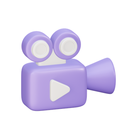 Caméra de cinéma  3D Icon