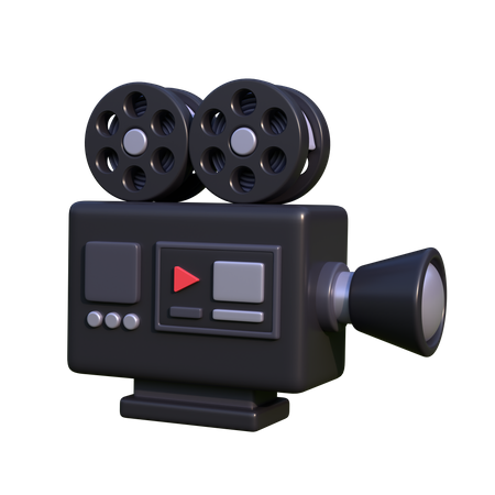 Caméra de cinéma  3D Icon