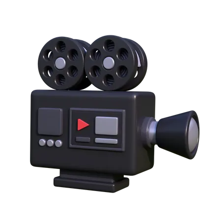 Caméra de cinéma  3D Icon