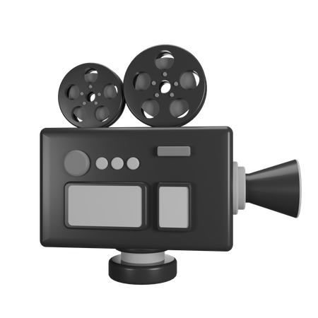 Caméra de cinéma  3D Icon