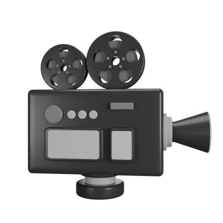 Caméra de cinéma  3D Icon