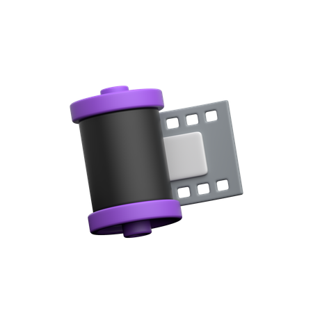 카메라 필름 롤  3D Icon