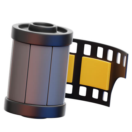 Camera Film Roll  3D Icon