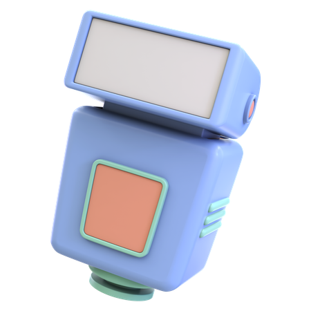 カメラのフラッシュ  3D Icon