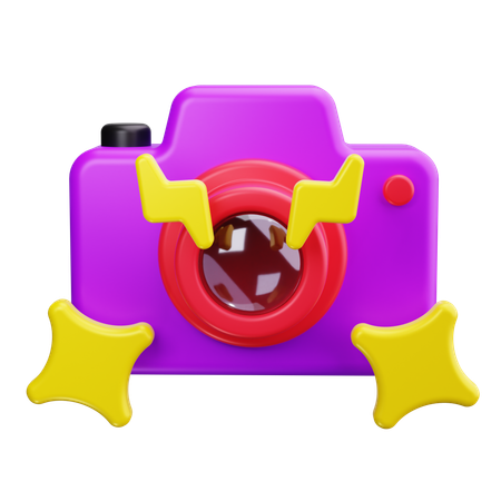 Camera Flash  3D Icon