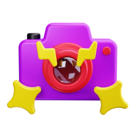 Camera Flash  3D Icon