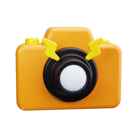 Camera flash  3D Icon