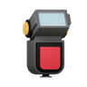 3d camera flash logo
