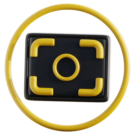 Camera Focus  3D Icon